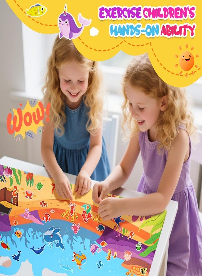 Lerifer 6 Sets Reusable Jelly Sticker Books for Toddlers 1-3, Sticker Books for Toddlers 2-4 Years, Toddler Travel Toys Activity Book, Encourages Creativity, Focus, and Fine Motor Skills - Image 5